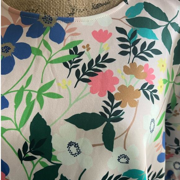 Eloquii Floral Scuba Shift Dress 16 Romantic Summer Wedding Guest Brunch Tea - Picture 8 of 16